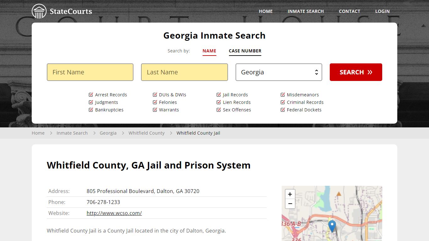 Whitfield County Jail Inmate Records Search, Georgia - StateCourts